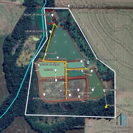 Imagem Sítio Produtivo de 5 alqueires, 7 tanques, em São Miguel do Iguaçu PR