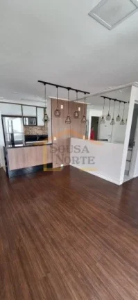 Imagem Apartamento com 62m², sala para dois ambientes integrada à varanda. Originalmente com 3 dormitóri...