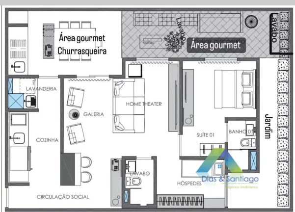 Imagem Apartamento Garden com 3 dormitórios à venda, 120 m² por R$ 948.000 - Sabará (Zona Sul) - São Paulo/SP