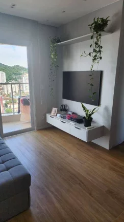 Imagem Apartamento com 1 dormitório com lazer completo, andar alto e vaga demarcada à venda, 44 m² por R$ 636.000 - Campo Grande - Santos/SP