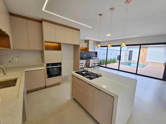 Imagem Casa térrea pronta para morar com 3 suítes à venda, 198 m² por R$ 1.690.000 - Condomínio Fechado - Indaiatuba/SP