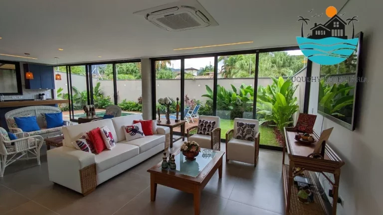 Imagem Casas a Venda em Juquehy, Aluguel de Temporada, 4 suítes, Piscina Priv. 250 metros da praia, max 12 pessos, 232m² Construido | Juquehy Imobiliária