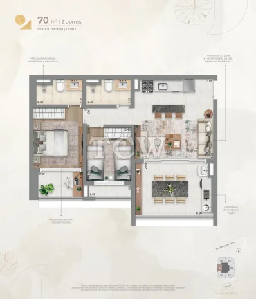 Imagem Apartamento à venda no bairro Brooklin - São Paulo/SP, Zona Sul