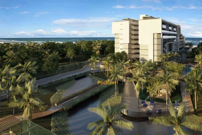 Imagem Cobertura em condomínio fechado estilo resort pé na areia com varanda e jacuzzi privativa - CO0031