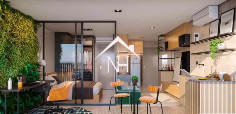 Imagem Studio de 38m c/ dormitório e terraço, piscina, solarium, churrasqueira gourmet, fitness, salão de festas, coworking, espaço delivery, bicicletário