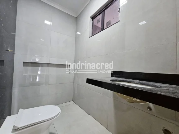 Imagem Casa à venda 3 Quartos sendo 1 Suite, 2 Vagas de garagem, churrasqueira integrada, 81 M² de construção, 125M² terreno, Coliseu, Londrina - PR