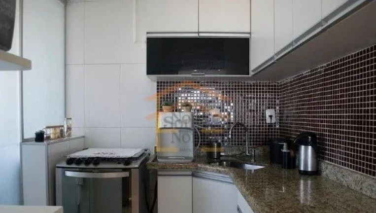 Imagem Apartamento 60m², 2 dormitórios, sala 2 ambientes, varanda, cozinha integrada à sala, área de se...