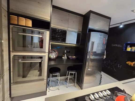 Imagem Lindo Apartamento para Venda no Condomínio Clube Domo Life, com 3 dormitórios, com 123m², 2 vagas, varanda Gourmet, Centro de São Bernardo do Campo