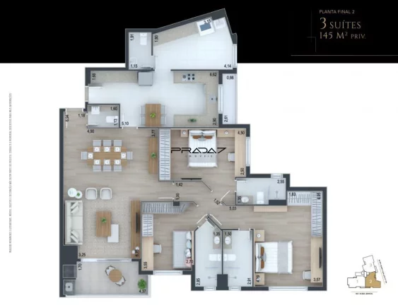 Imagem Apartamento com 4 Dormitorio(s) localizado(a) no bairro Juvevê em Curitiba / PARANA Ref.:9