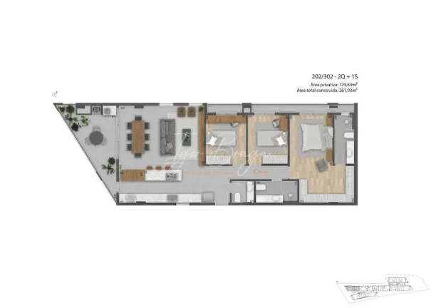 Imagem Apartamento à venda no bairro Mercês em Curitiba/PR