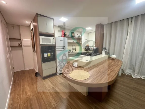 Imagem Venda de apartamento na Vila Palácios, Campinas. 1 dormitório com closet, ar condicionado, sala com varanda, cozinha com armários, lavanderia, banhei