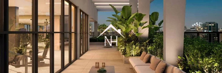 Imagem Studio de 41m no Brooklin c/ varanda, bicicletário, pet e cat place, sala de jogos, living gourmet, lavanderia, lounge festa, fitness, spa, piscina