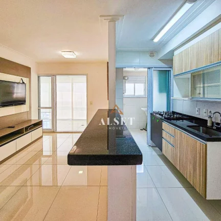 Imagem Apartamento com 1 dormitório para alugar, 52 m² por R$ 4.794,00/mês - Anália Franco - São Paulo/SP