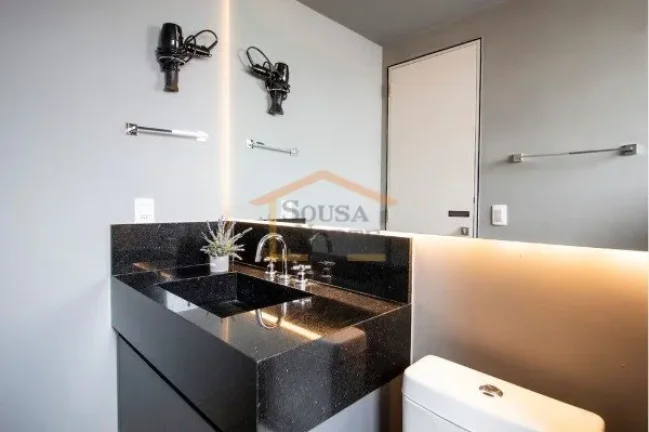 Imagem Apartamento mobiliado com 39m², 1 suíte, varanda, ar-condicionado na sala e no quarto, cozinha equ...