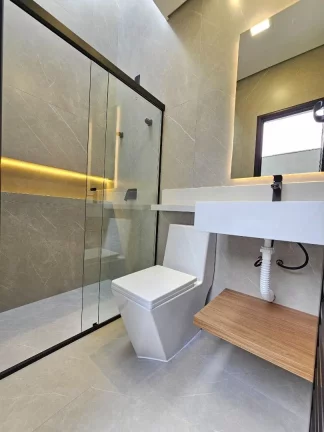 Imagem Casa térrea com escritório e banheira de hidromassagem à venda, 196 m² por R$ 1.790.000 - Condomínio London Park - Indaiatuba/São Paulo