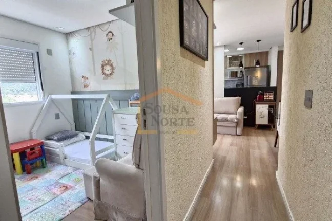 Imagem Apartamento com 60 m² de área privativa, distribuídos em 2 dormitórios, sendo 1 suíte, sala int...