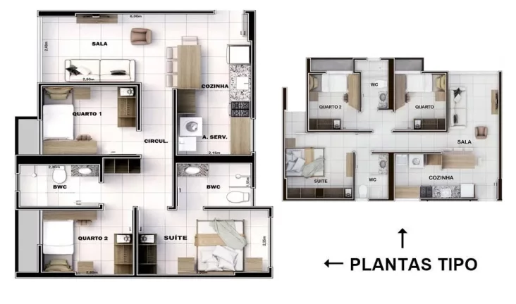 Imagem Apartamento 3 dormitórios para Venda em Teresina, Noivos, 3 dormitórios, 1 suíte, 2 banheiros, 1 vaga