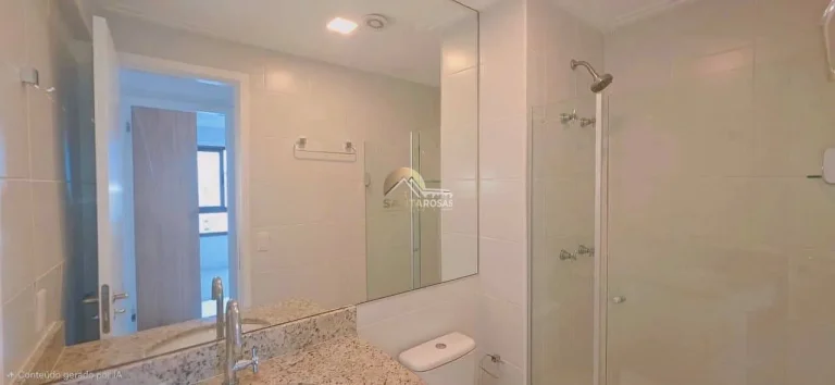 Imagem Alugo apartamento no Alphaville Salvador: 2/4 (1 suíte) nascente, varanda gourmet c/ cortina de vid