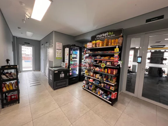 Imagem Apartamento Studio com 1 Vaga Demarcada + Depósito em Prédio com Lazer Completo no Bairro do Campo Grande em Santos por R$ 690 mil