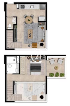 Imagem Apartamento Duplex à venda, 61 m² por R$ 1.600.000,00 - Ibirapuera - São Paulo/SP