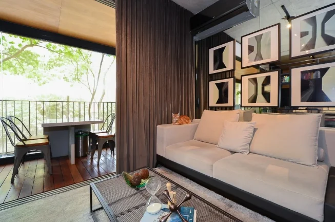 Imagem Studio Vila Mariana - 44M², 1 Dorm, 1 Vaga Demarcada, Varanda, Armários, Piscina, Churrascaria, Academia, Lavanderia Coletiva.