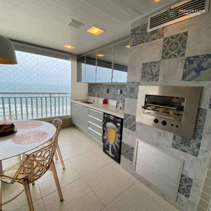 Imagem Apartamento Frente Mar com 3 dormitórios, sendo 3 suítes à venda, 166 m² por R$ 1.950.000 - Aviação - Praia Grande/SP