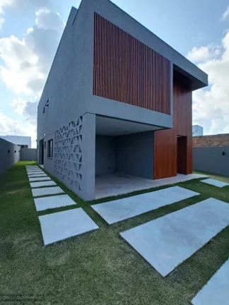 Imagem Imperdível: Casa de luxo em condomínio Alphaville, 4 quartos, 4 suítes, 2 salas, 4 vagas em Camaçari-BA