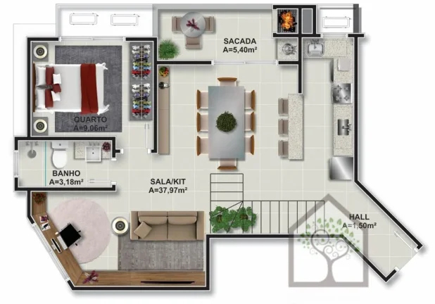 Imagem Apartamento em Construção no Itacorubi