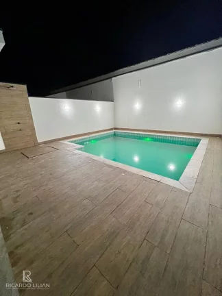 Imagem Casa nova com 3 Suítes, Pé Direito Alto, Cozinha Gourmet e Piscina Privativa no Condomínio Morada da Praia em Boraceia!