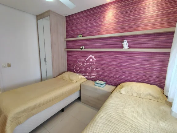 Imagem Apartamento de 3 quartos e 2 vagas na Vila Alzira, Guarujá-SP: espaço e conforto em 118m²!