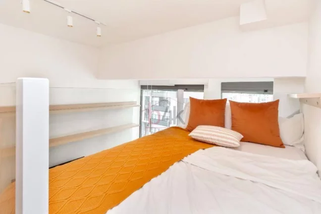 Imagem Studio Novo 29m² com Mezanino Metrô Brooklin (Haus Mitre 370)