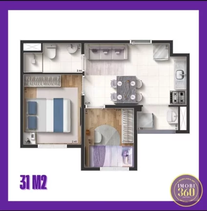 Imagem APTOS NA PLANTA VILA PRUDENTE, 1 E 2 DORMS COM OPÇÃO VAGAS DE GARAGENS+VARANDA