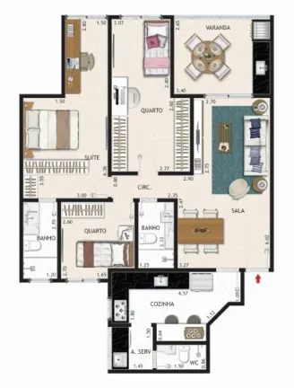 Imagem APARTAMENTO RESIDENCIAL em Rio de Janeiro - RJ, Recreio dos Bandeirantes
