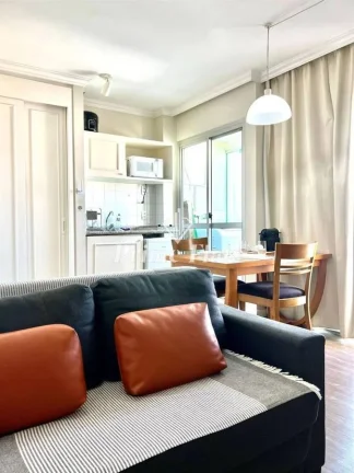 Imagem Flat disponível para locação no Roomo Bela Cintra na Consolação, com 48m², 2 dormitórios e 1 vaga