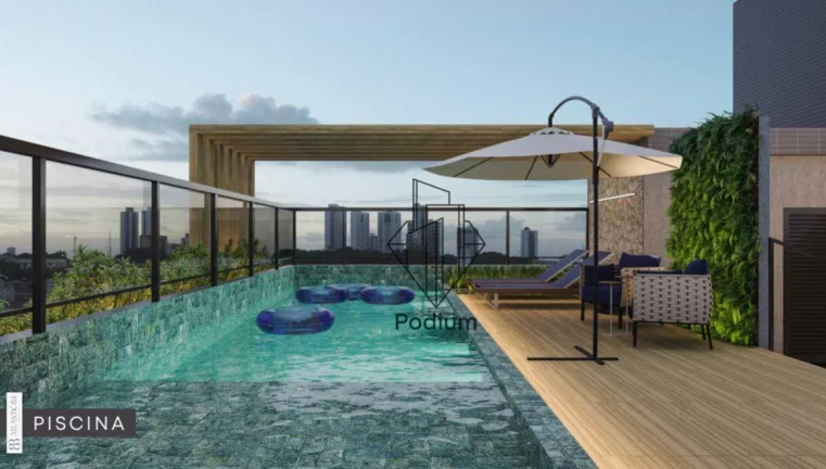 Imagem Flat Studio na planta a 200 metros do mar da Praia de Intermares - FL0430