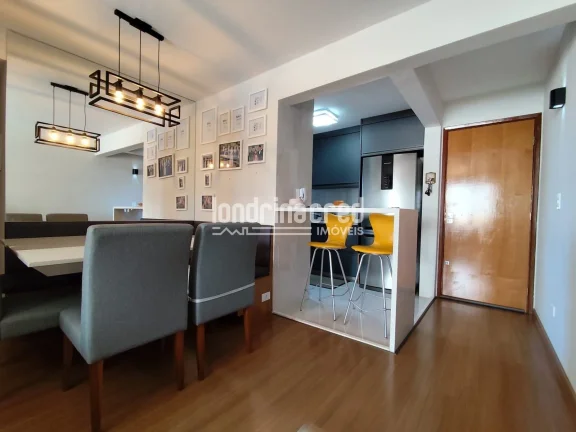 Imagem Apartamento na Gleba Palhano, 2 quartos (1 suíte com closet), sala ampla, sacada, cozinha planejada, 2 vagas, face sul, alto padrão