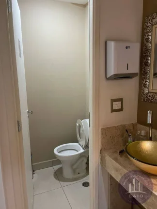 Imagem Sala mobiliada com 85m² para aluguel por R$ 11.9000,00 - Alphaville/SP