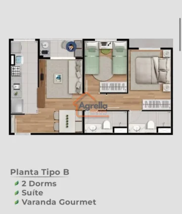 Imagem Apartamento à venda no bairro SINGULAR RESIDENCIAL - Mogi Mirim/SP