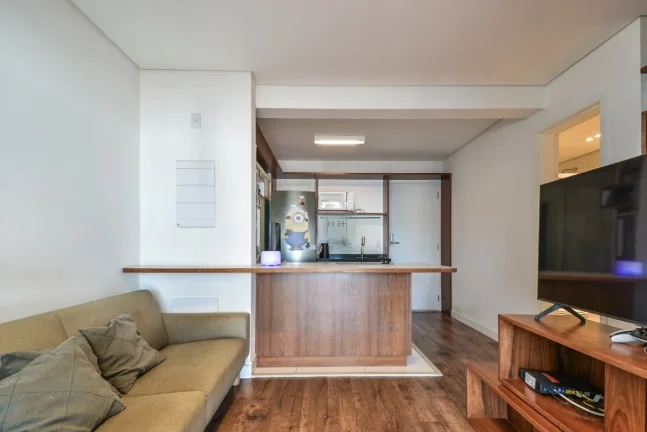Imagem Studio 49M², 1Q, 1 Banheiro, 1 Vaga, Academia, Piscina Coberta e Aquecida, Churrasqueira, Gerador, Salão de Festas e Jogos, SPA, Playground, Cinema.