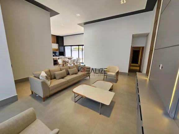 Imagem Casa moderna com mobília e 3 suítes à venda, 200 m² por R$ 2.290.000 - Condomínio Com Localização Privilegiada - Indaiatuba/SP