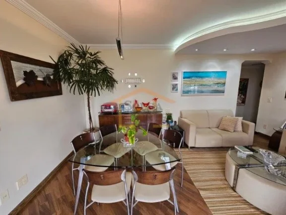 Imagem Apartamento semi-mobiliado, 93m², dispõe de 3 dormitórios, sendo 1 suíte, sala para 2 ambientes ...