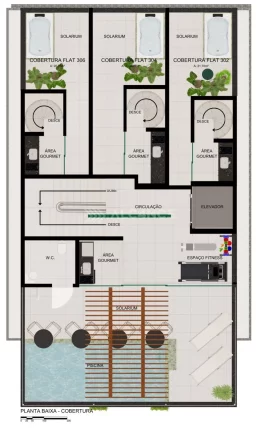 Imagem Flat - 51,51 m² - Bessa, João Pessoa/PB