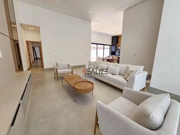 Imagem Casa com mobília de luxo e 3 suítes à venda, 200 m² por R$ 2.290.000 - Condomínio Dona Maria José - Indaiatuba/SP