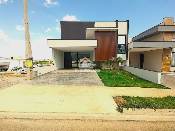 Imagem Casa em condomínio fechado à em Sorocaba-SP! Casa nova com 3 suítes, piscina e área gourmet