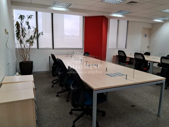 Imagem Laje corporativa à venda na região da Berrini | TOTALMENTE MOBILIADA - 442m² - 10 vagas - R$3.200.000, - Apenas R$7.200,/m² | R. Geraldo F. Gomes - Itaim Bibi, São Paulo/SP