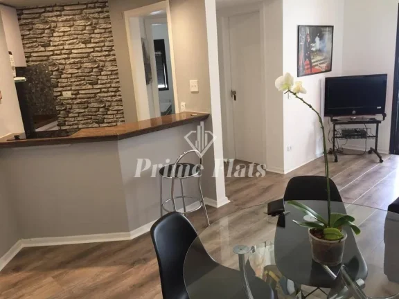 Imagem Flat disponível para locação no Contemporâneo Home e Service, com 45m², 1 dormitório e 1 vaga