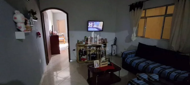 Imagem Sobrado 125m² 2 Casas, 3 e 4 Cômodos com Sacada, 2 Vagas, Quintal Grande, Contrato, Vila Nova Mauá-SP