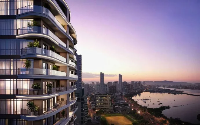 Imagem Apartamento em construção com 3 suítes e 3 vagas de garagem - Bairro Fazenda em Itajaí/SC