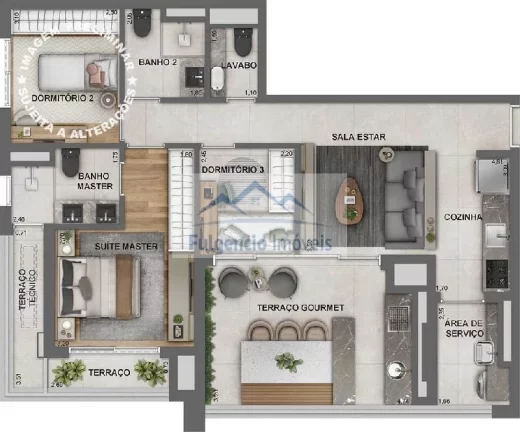 Imagem Apartamentos de 2 ou 3 suítes com 2 Vagas Demarcadas na Vila Mariana