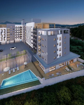 Imagem Apartamento à Venda no Centro de São José, 2 Quartos, 52m²